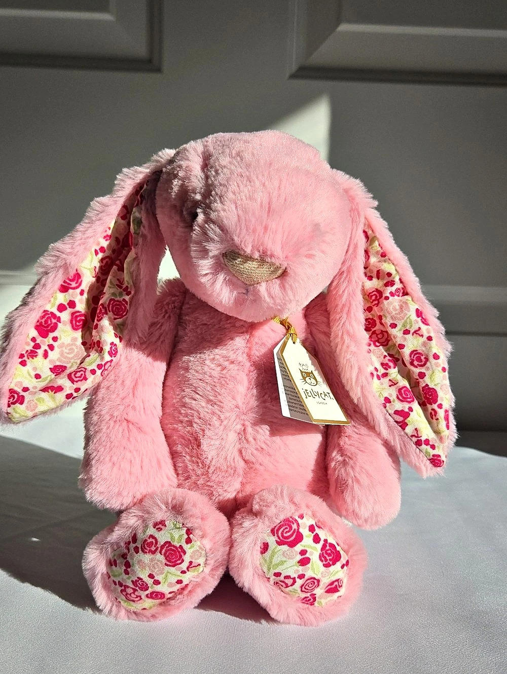 Jellycat Blossom Blush Bunny Pink Floral Plush Bunny NWT
